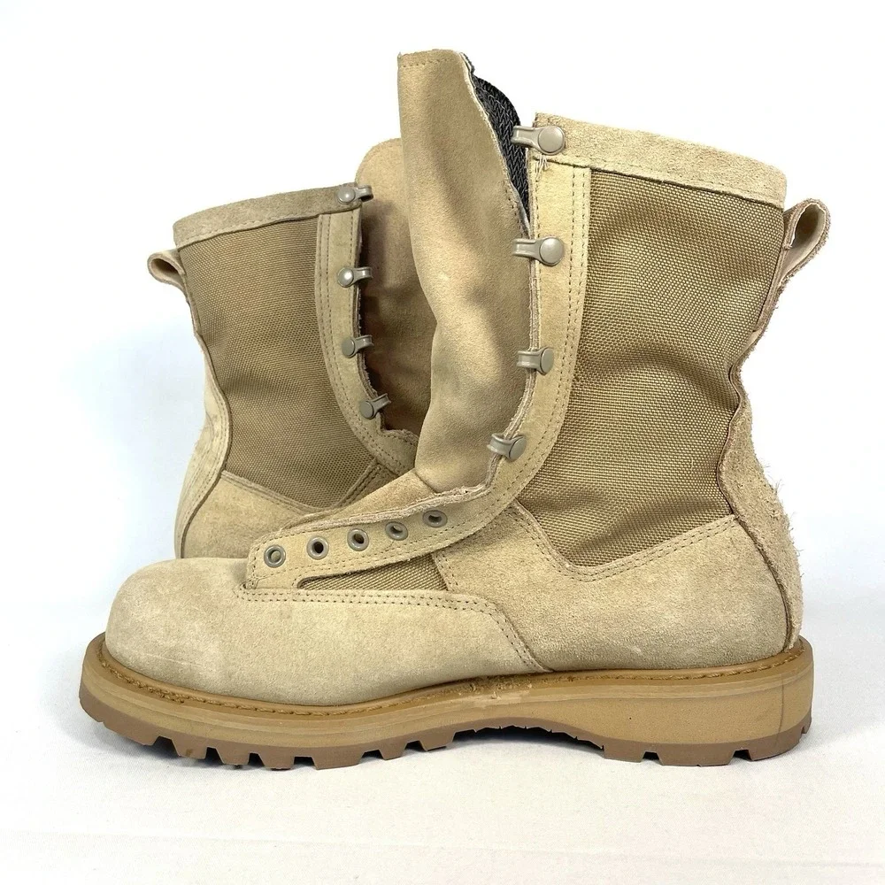 Rocky 790G Gore-Tex Combat Boots Mens 11R Tan Suede Vibram NWT Vintage